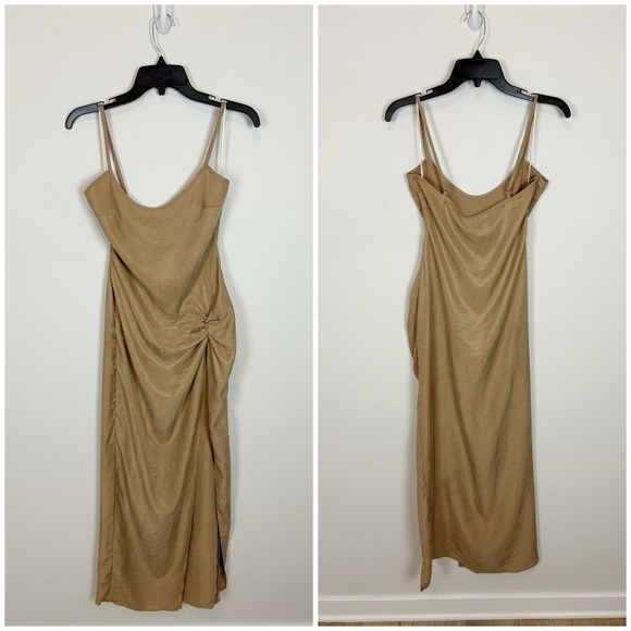 Atoir Turned Around Dress in Bronze Size 4 - Picture 2 of 13